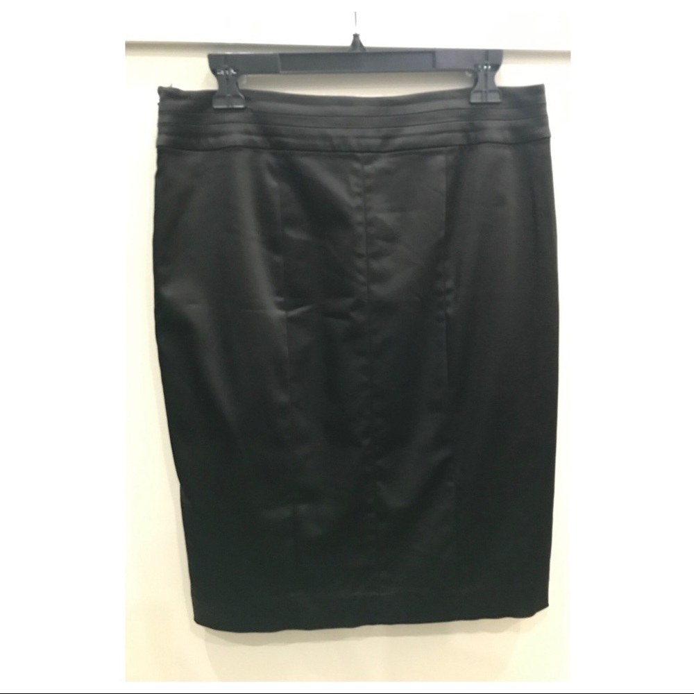 WHBM Black Satin Skirt - Picture 2 of 4